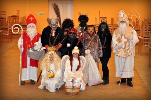 Mikuláš, četr a&nbsp;anděl v&nbsp;Krhovicích