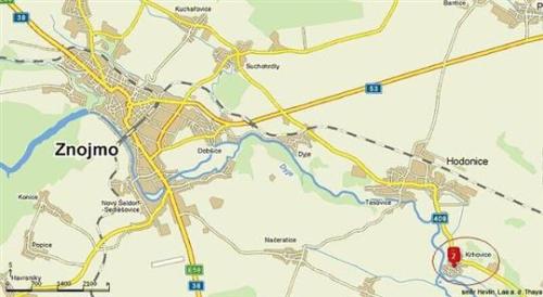 Mapa umístění obce